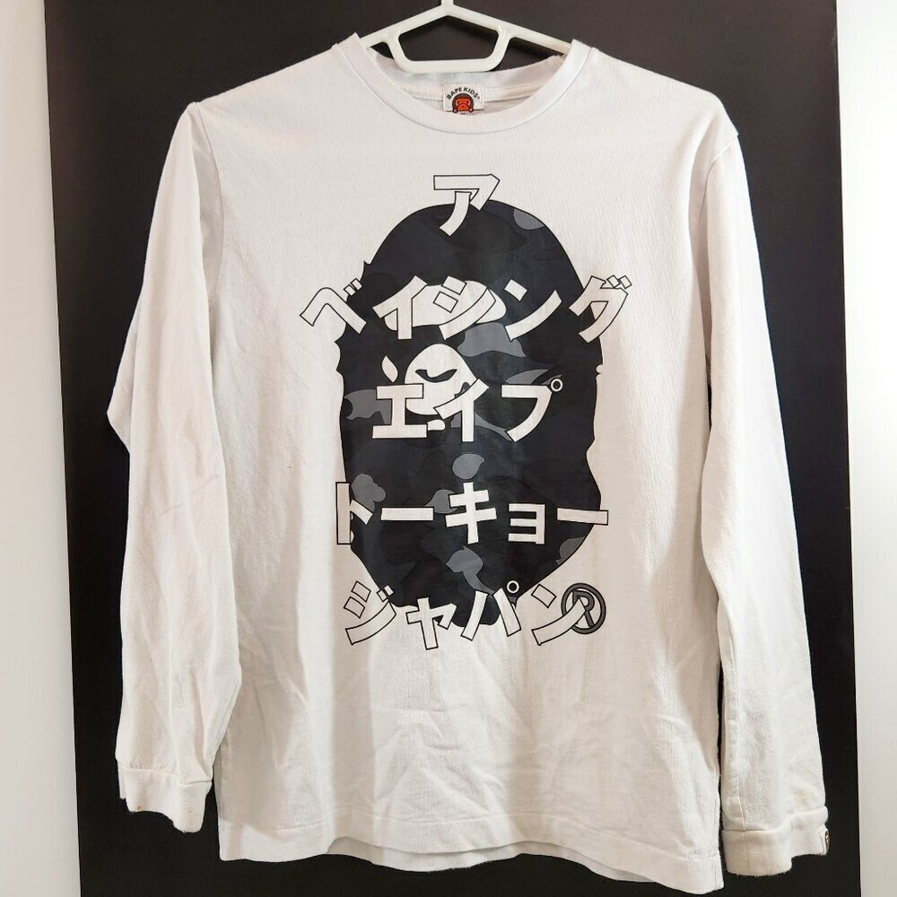 Bape Kids A Bathing Ape Long Sleeve T-Shirt